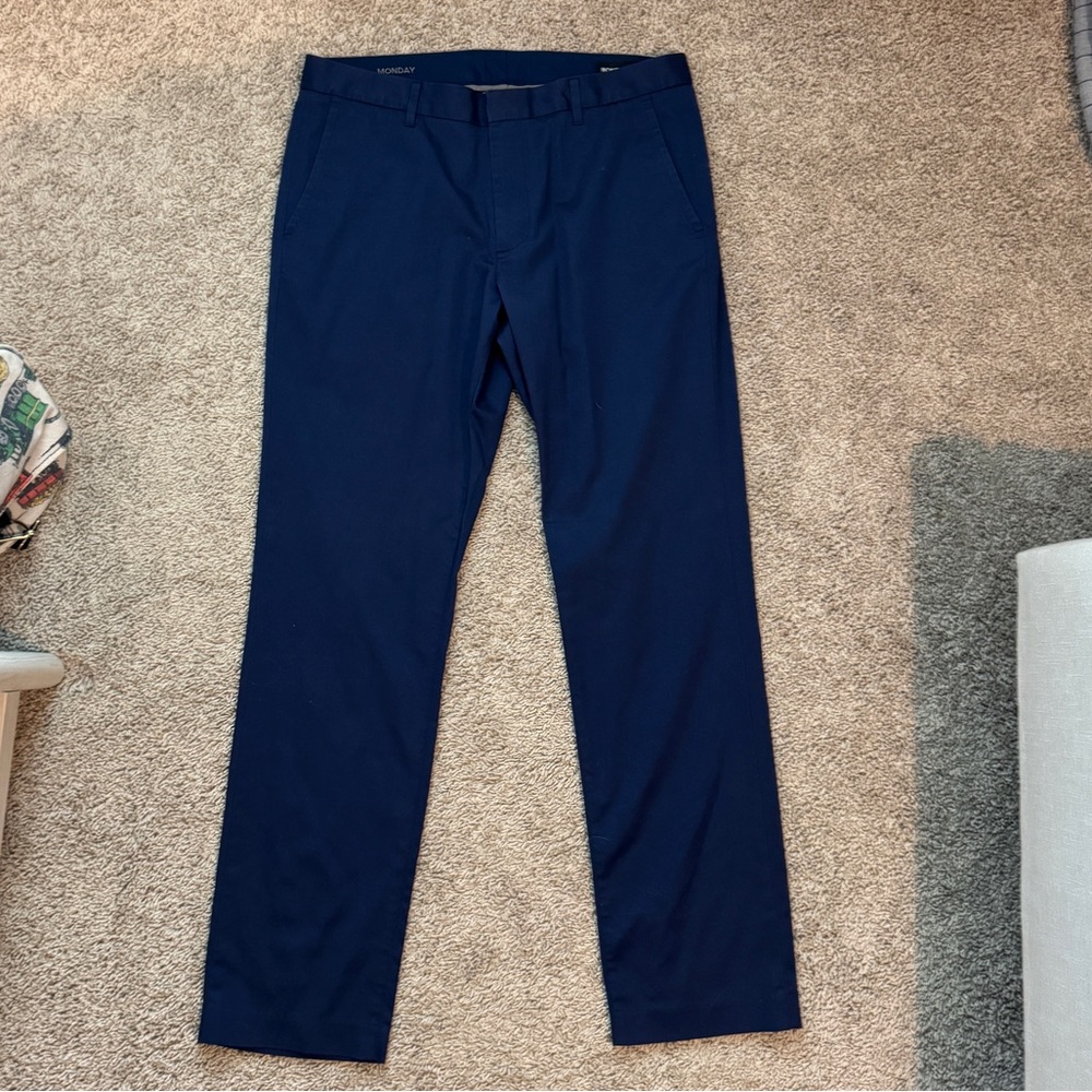 Bonobos Monday Classic Navy Dress Pants size 34/32, EUC